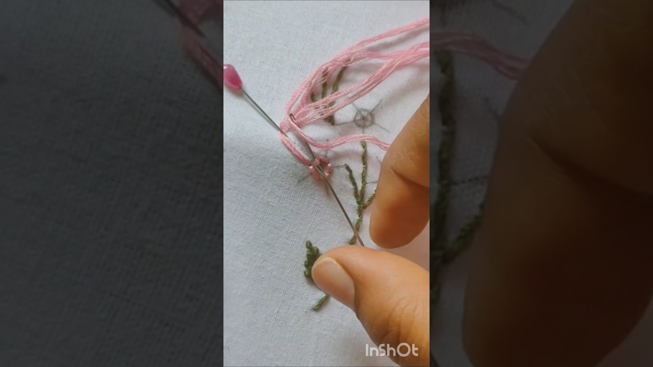 #shorts#trending#viral#beautiful flower hand embroidery with safety pin