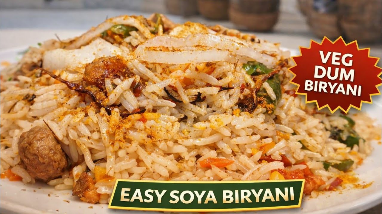 How To Make Soya been biryani | Veg Biryani Ghar par Kaise Banaye | Veg Biryani Recipe 