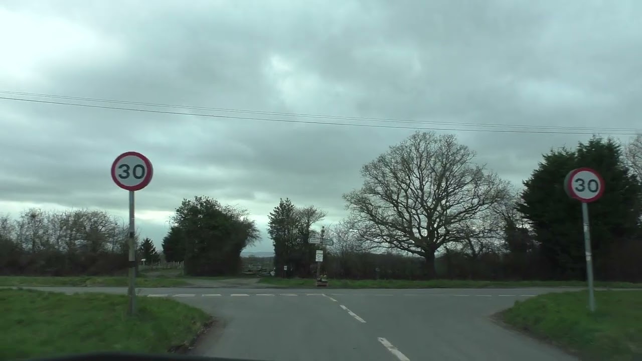Driving From Hallow To Sinton Green, Worcestershire, England Thursday, 26th February 2026