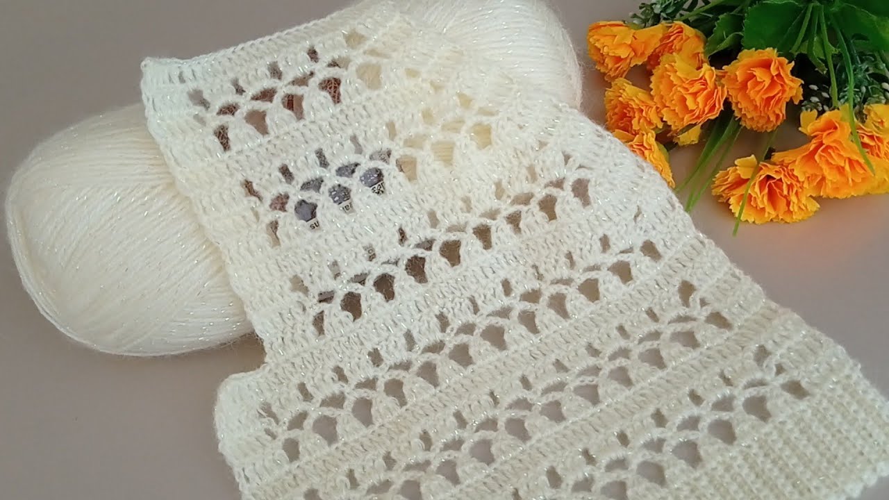 trend tığ işi yelek hırka şal modeli anne yeleği(yeni başlayanlar için)bu model kol yaka kesimi