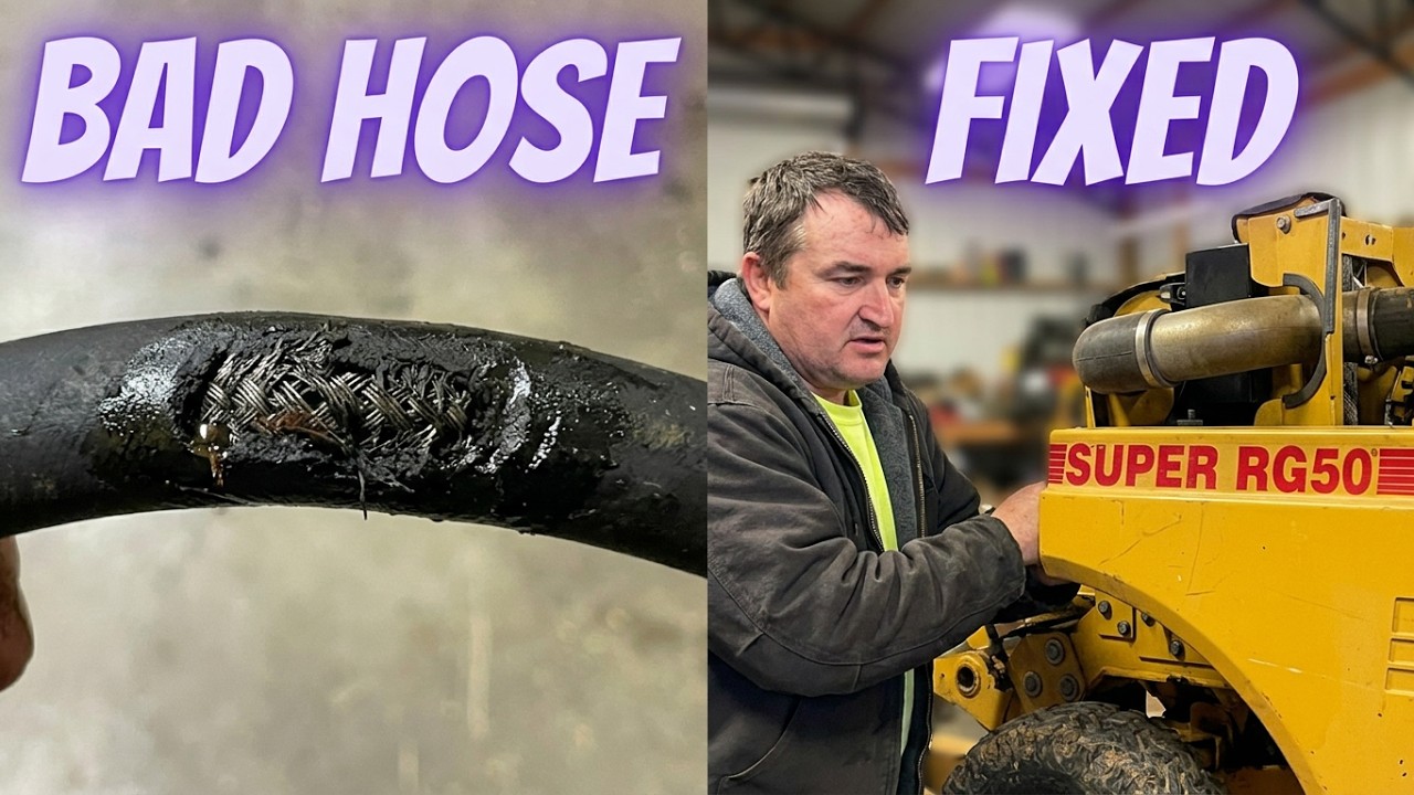 Making a new Hydraulic Hose for the Rayco Rg50 Stump Grinder