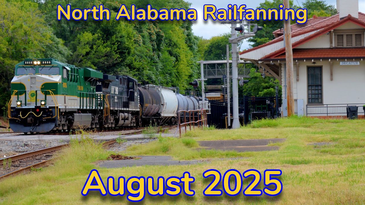 Heritage Units, SD70M Duo, CP/UP/BNSF Power, and More Across North Alabama - August 2025 Highlights