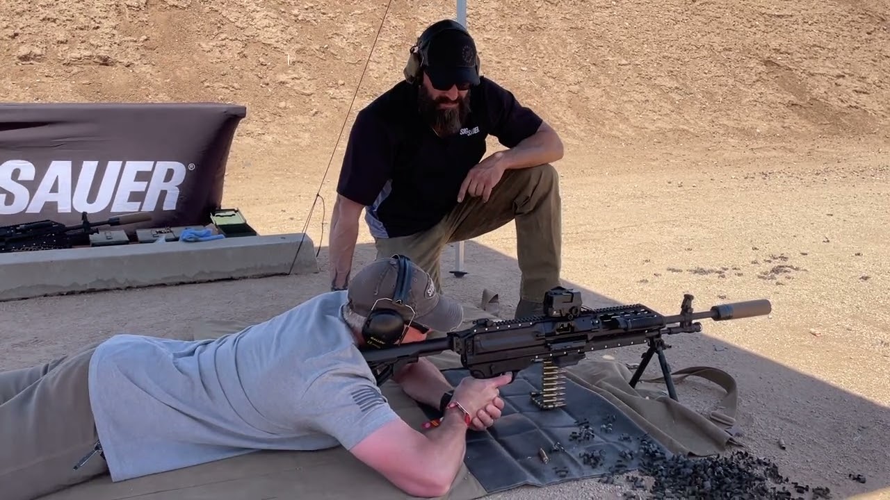 SIG SAUER XM250 NGSW machine gun at SIG Freedom Days