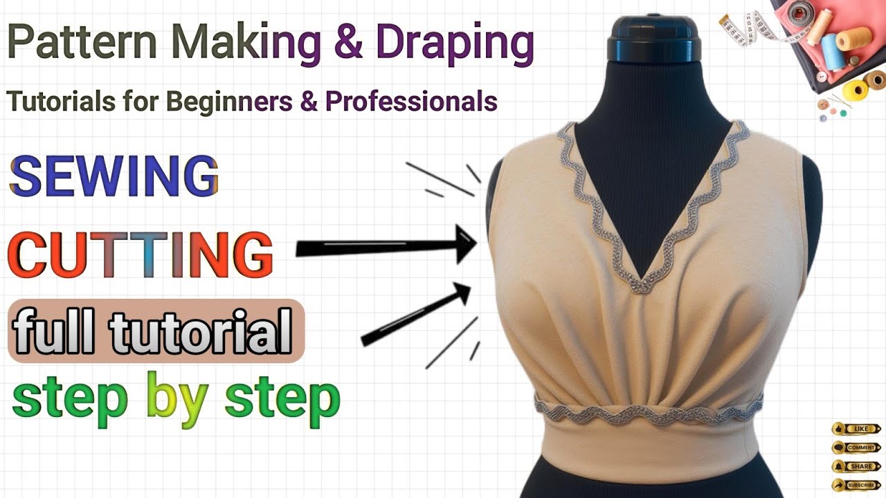 3-Step Bodice & Collar Tutorial: Pattern Making + Cut & Sew + Mannequin Fit