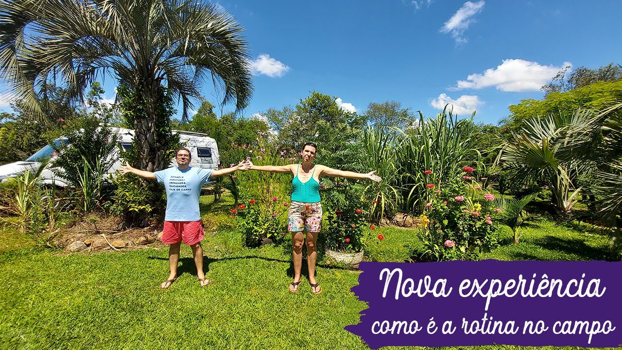 Trabalhamos como caseiros numa chácara