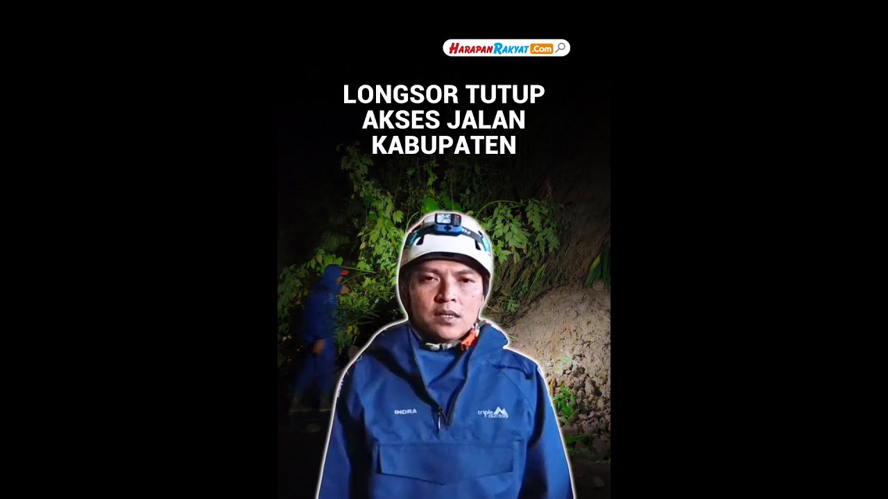 Longsor Tutup Akses Jalan Kabupaten di Tanjungkerta Sumedang