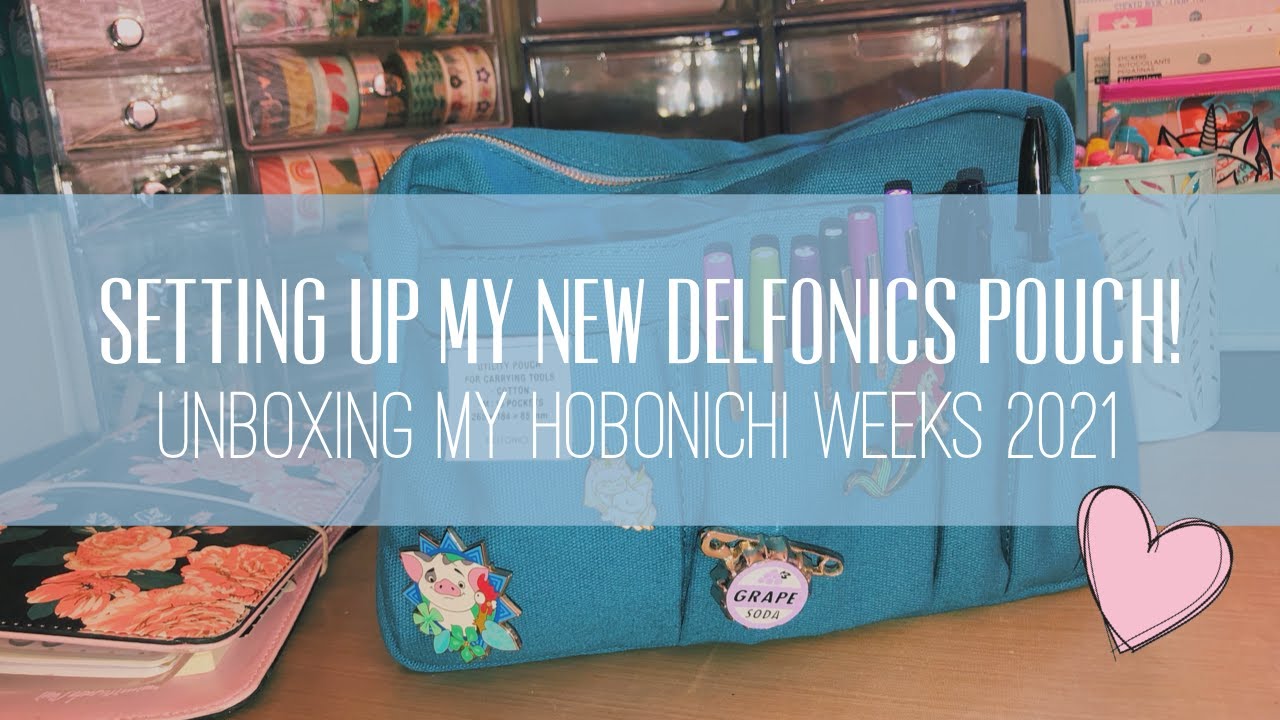 Setting Up My Delfonics Utility Pouch! | Unboxing My Hobonichi Weeks 2021 | Chatty & Unplanned