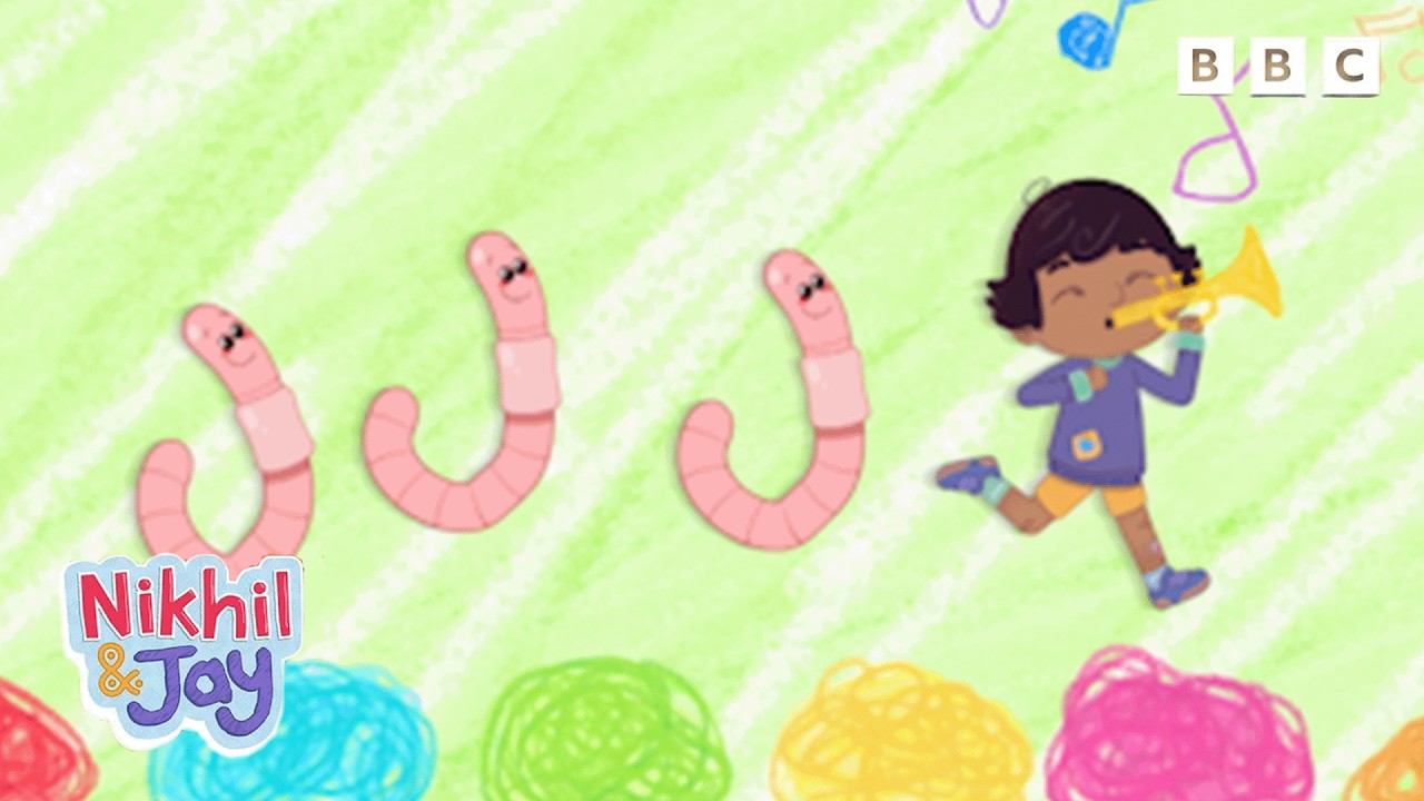Jay Finds Earth Worms in The Garden | Nikhil & Jay Kids Cartoons on BBC iPlayer