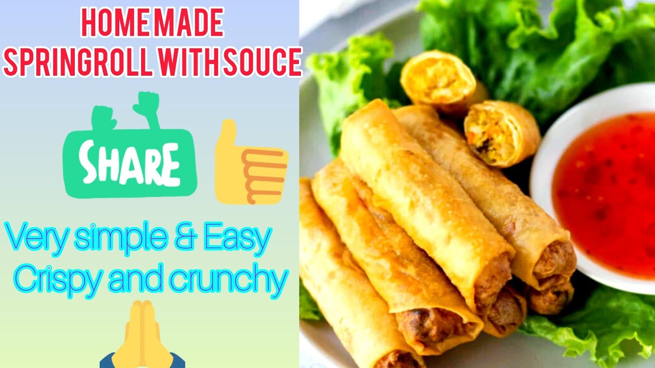 spring rolls recipe | spring roll seat kaise banaen | spring roll sauce recipe easy