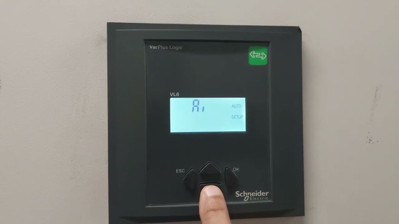 PF power factor capacitor bank panel functional test schneider VL6