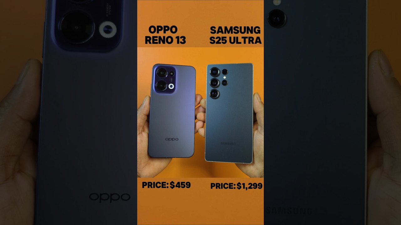 oppo Reno 13 Vs samsung s25 ultra Speed test comparison #shortfeed #shorts