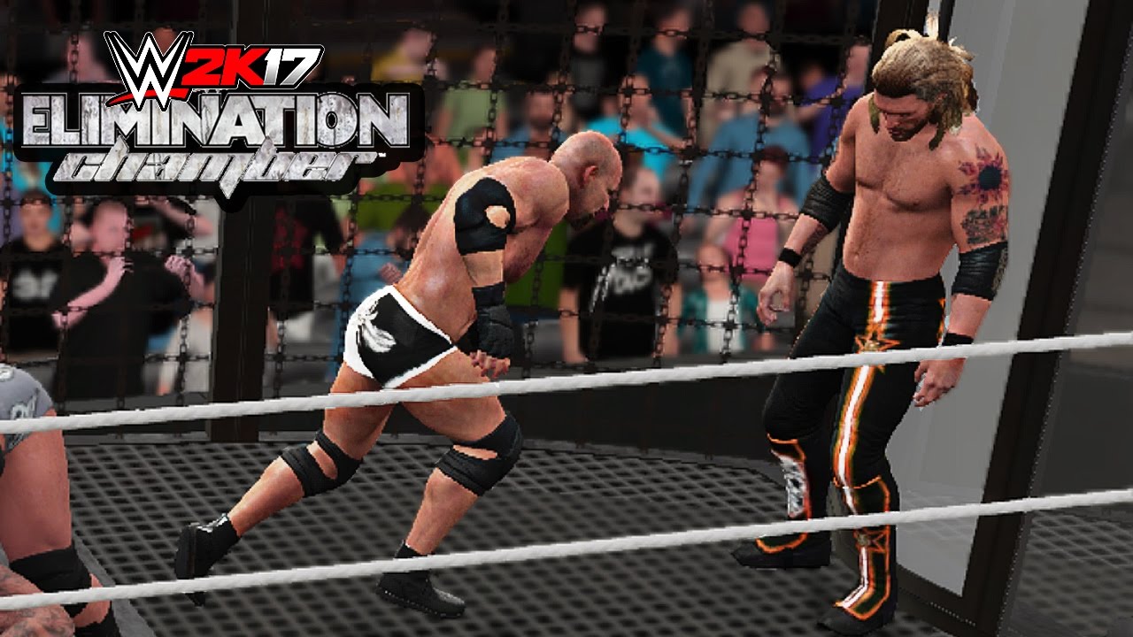 WWE 2K17 Elimination Chamber Match - Goldberg vs Triple H vs Randy Orton vs vs Edge vs Y2J vs Nash