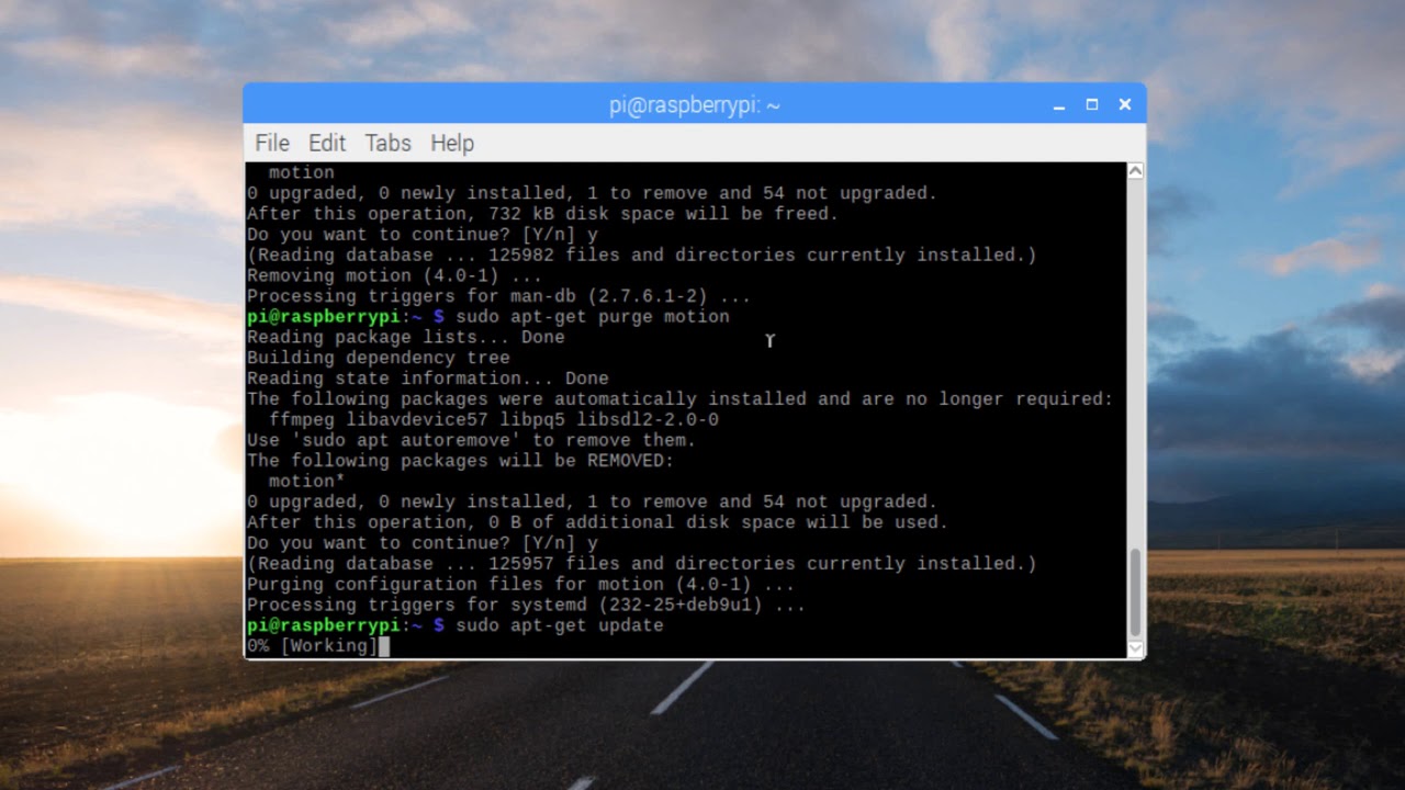 Preparing your System and installing fswebcam