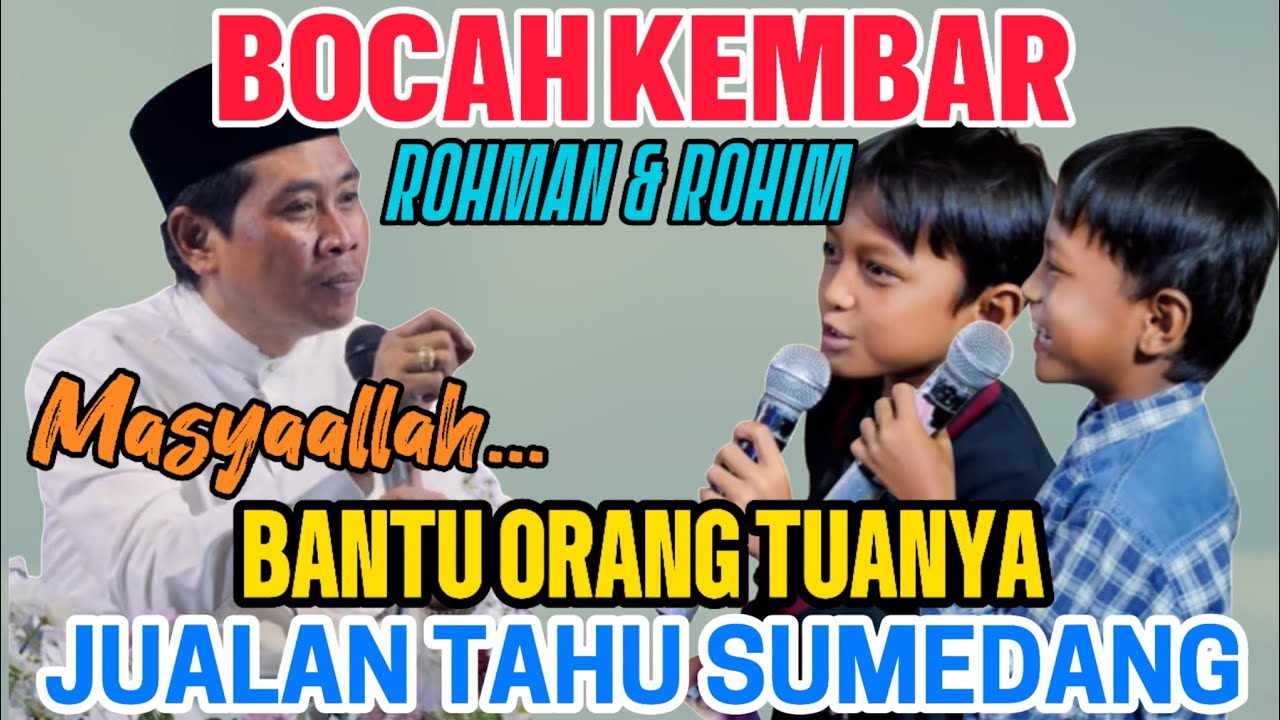 MASYAALLAH BOCAH KEMBAR MASIH KECIL SUDAH BANTU ORANG TUANYA JUALAN || KH ANWAR ZAHID TERBARU