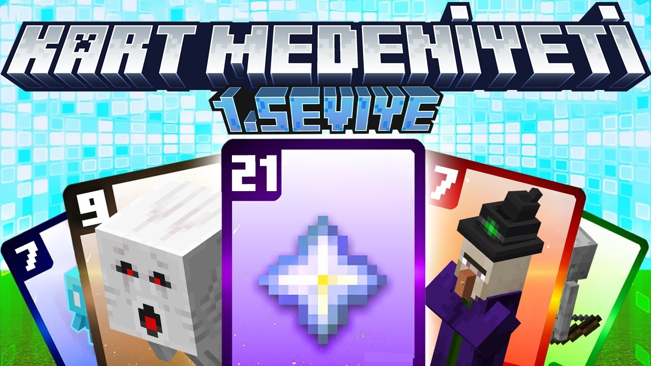 Minecraft ama KART MEDENİYETİNDE Hayat Başlıyor