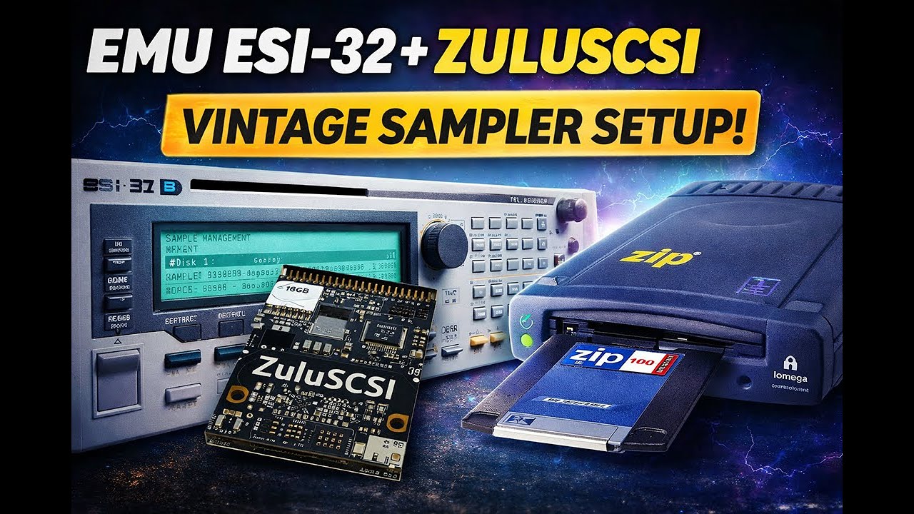 EMU ESI-32 с ZuluSCSI и Iomega ZIP &ndash; Настройка винтажного сэмплера.