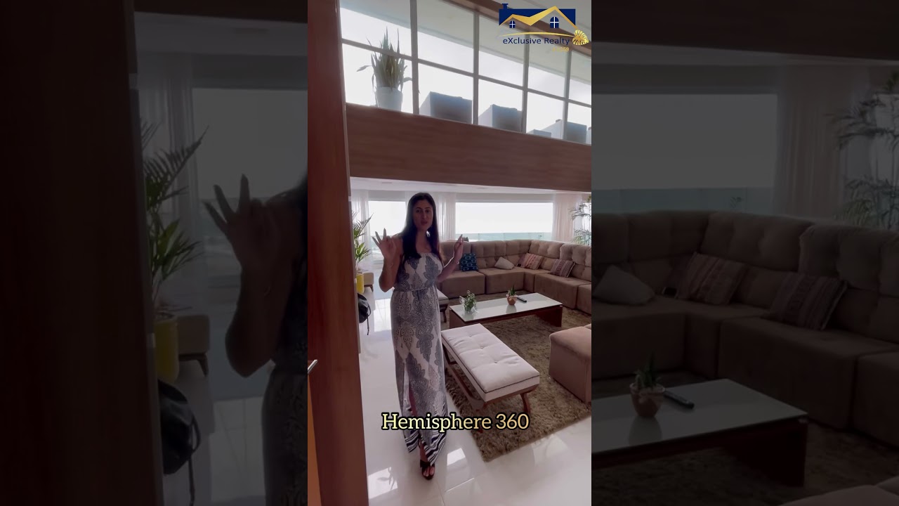 Cobertura Incrível no Hemisphere 360, 4 suítes #cobertura #vistamar #mercadodeluxo #penthouse
