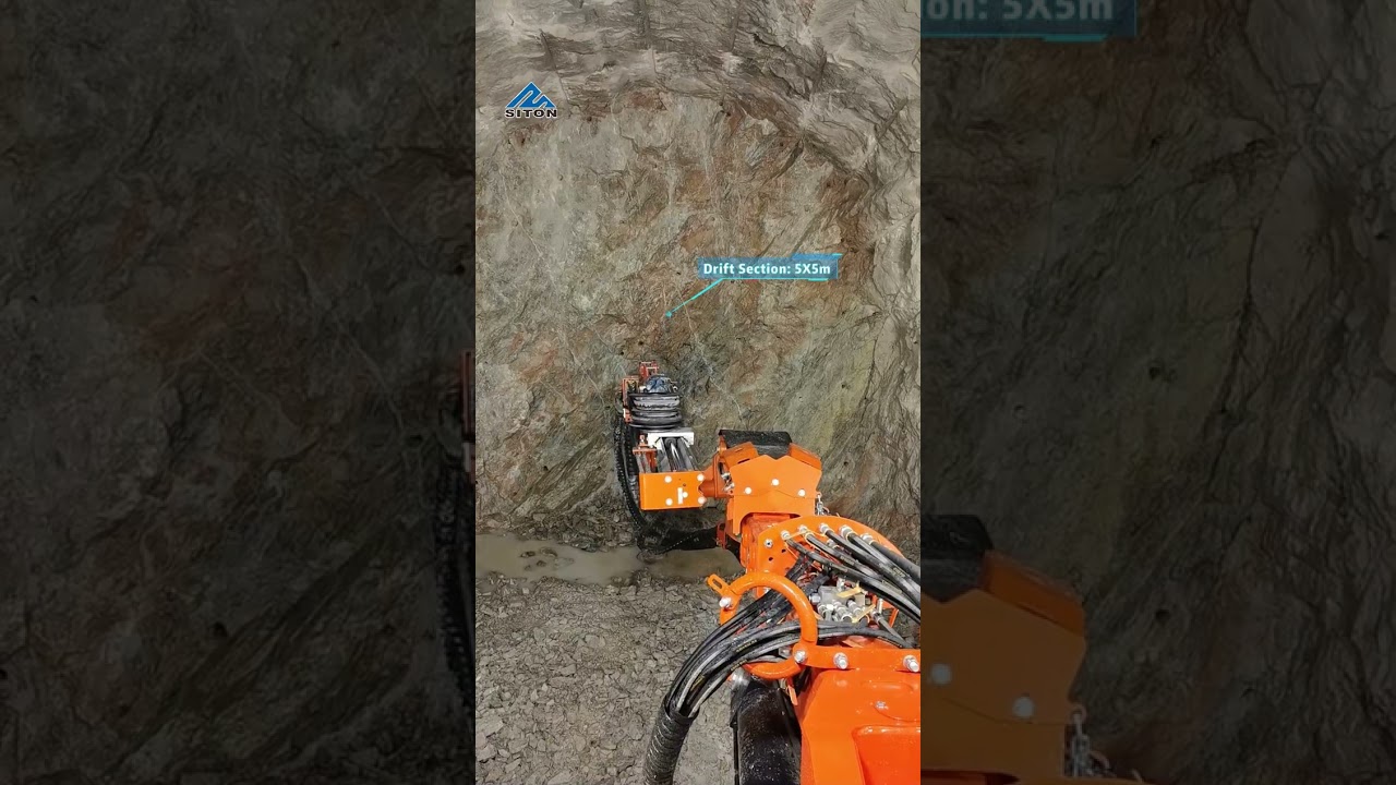 Siton DD4 Z19B Drill Jumbo in Iron Ore| 5x5m Drift | Efficient Underground Mining