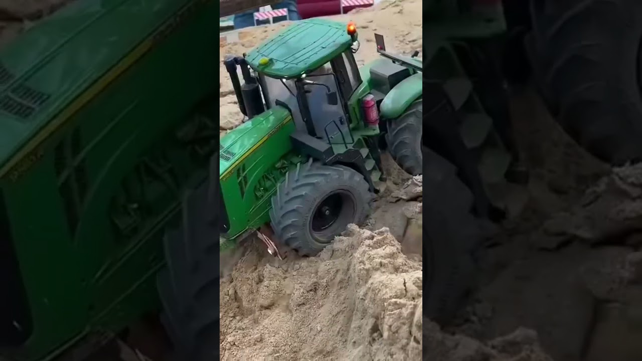 John Deere 9R in hard terrain
