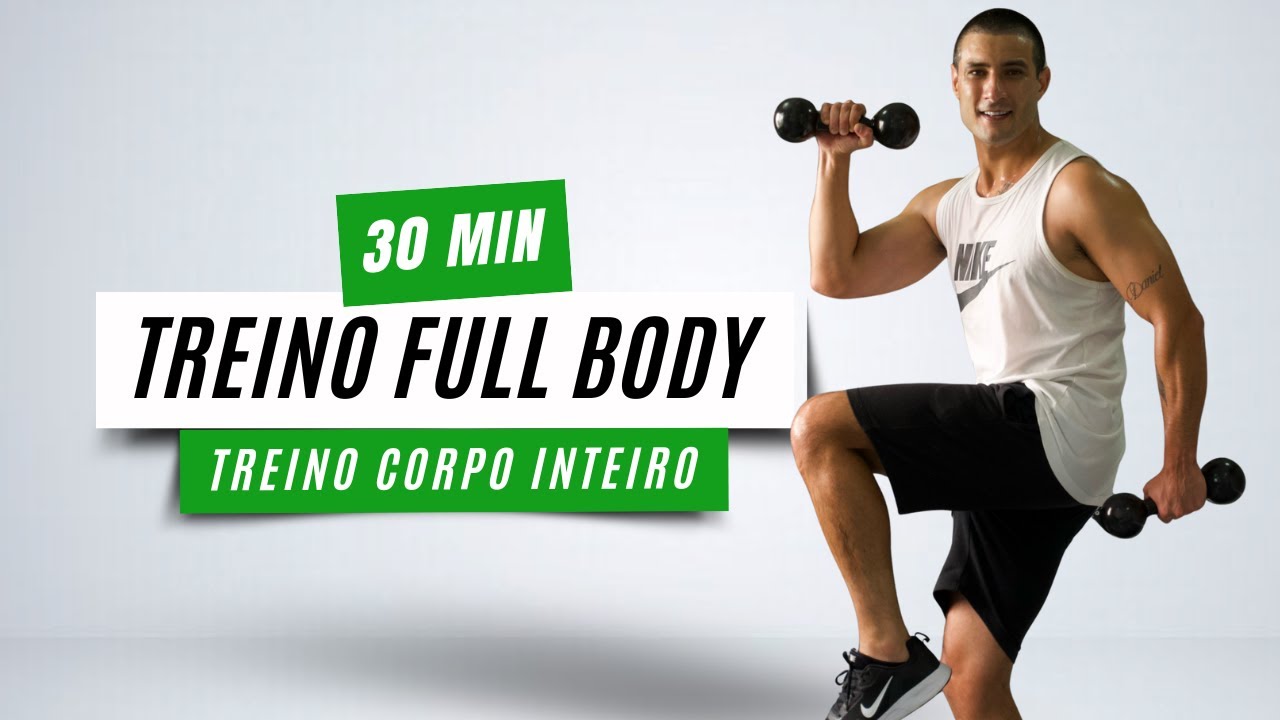 Treino Funcional - FULL BODY (30min) intervalado com halteres
