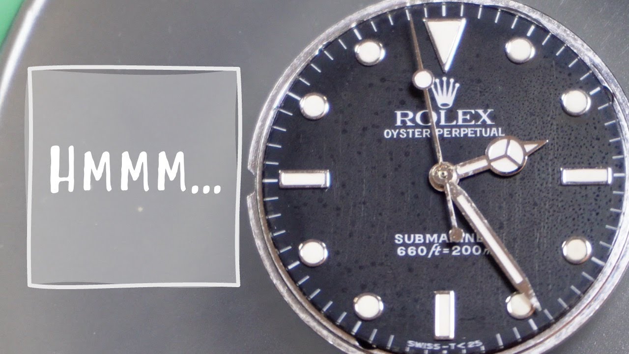 My vintage Rolex Submariner needs an overhaul.