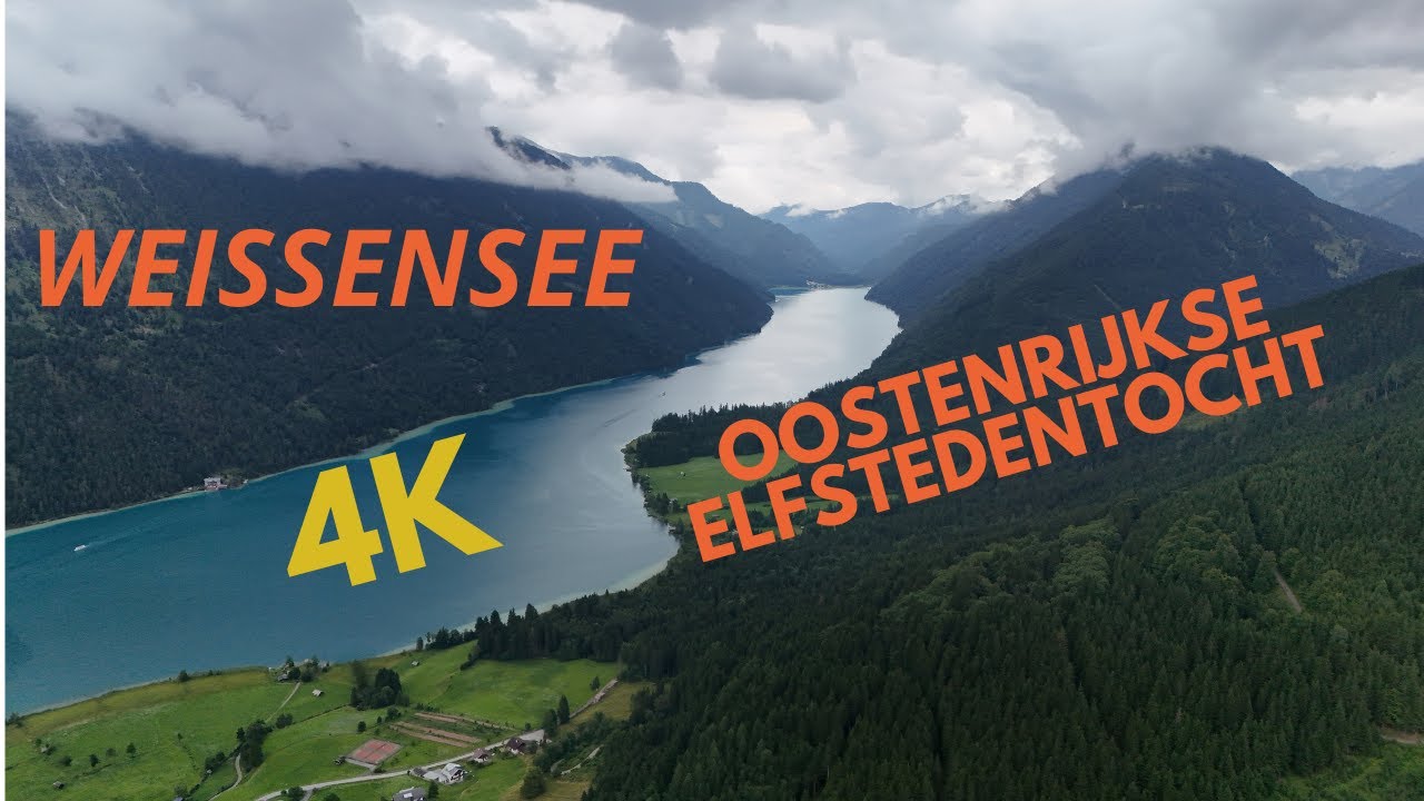 Flying Over Weissensee in the Summer – Austria’s Elfstedentocht Lake in 4K Carinthia
