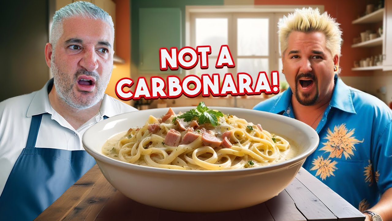 Vincenzo’s Plate Reacts to Guy Fieri’s Spaghetti Carbonara | Is This the Best Carbonara Ever?