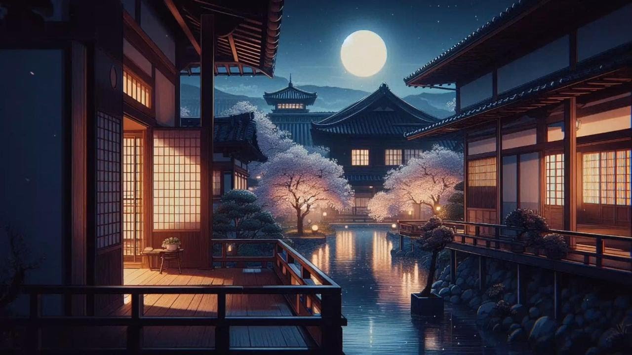 Peaceful Atmosphere on the Village Terrace 🌙 | Relaxing Lofi Hip-Hop Music