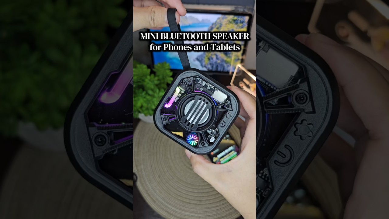 Mini Bluetooth Speaker - V5 Small Portable RGB Mecha Wireless Speaker - HiFi Sound, Bluetooth 5.3