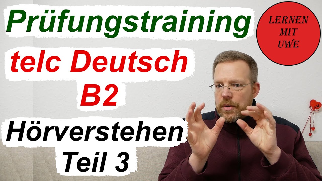 telc Deutsch B2 – Prüfung / 15 / Hörverstehen Teil 3 – Ansagen/Durchsagen verstehen
