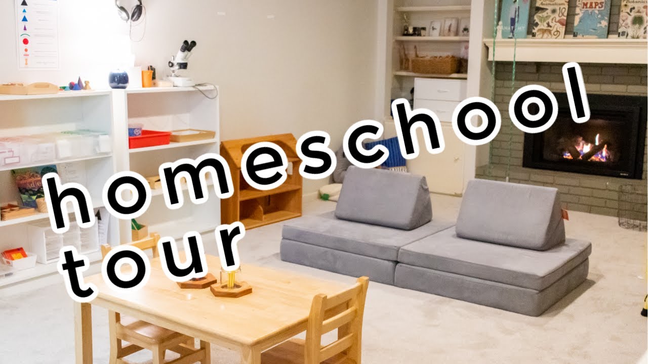 Montessori Elementary Homeschool Room Tour