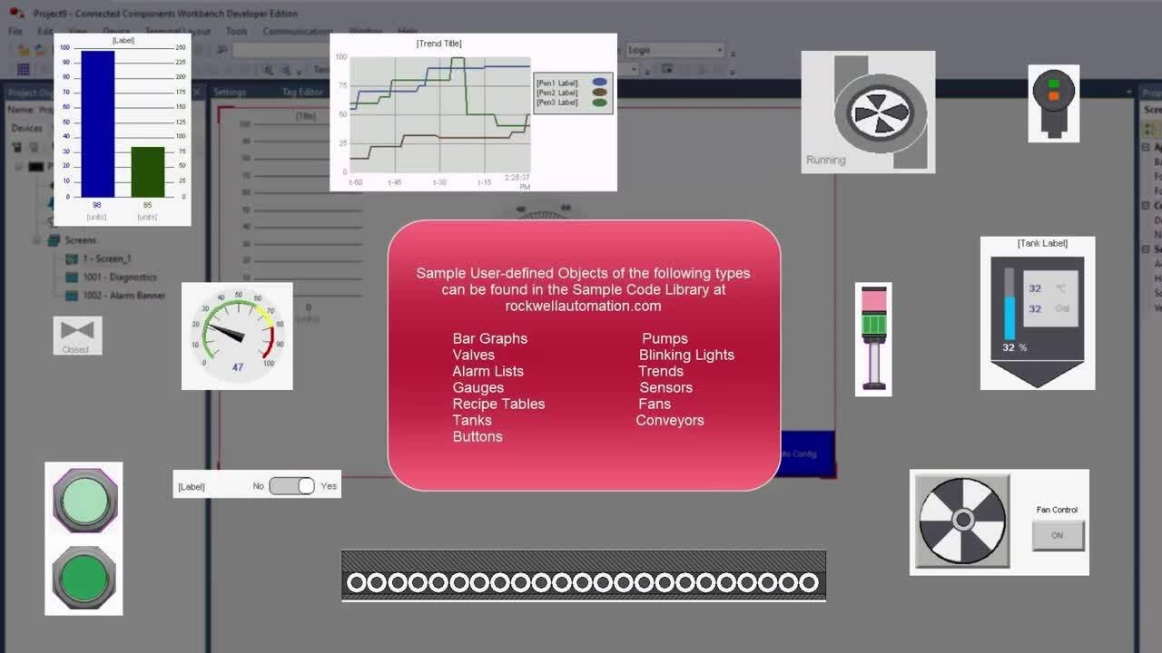 PanelView 800 Graphic Terminal – User-defined Objects