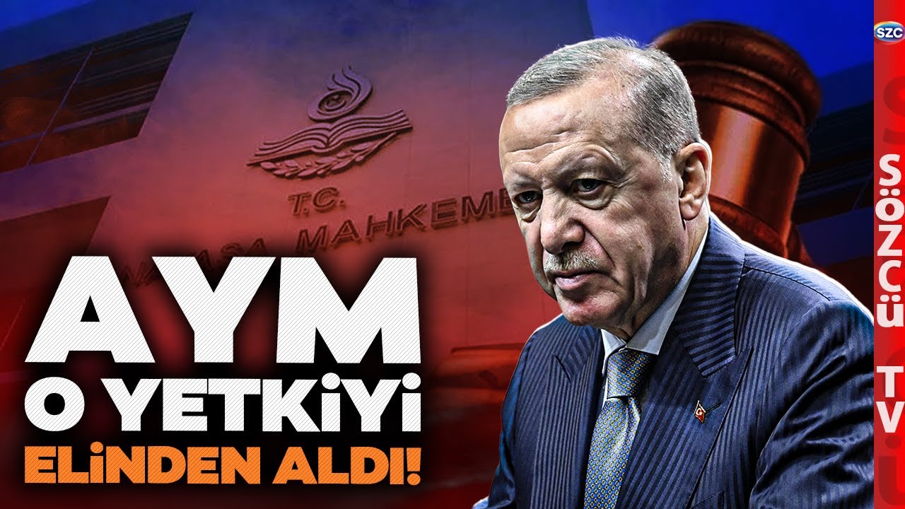 Erdoğan'a Şok! AYM'den Ankara'yı Sallayacak Adım! O Yetkisini İptal Etti!