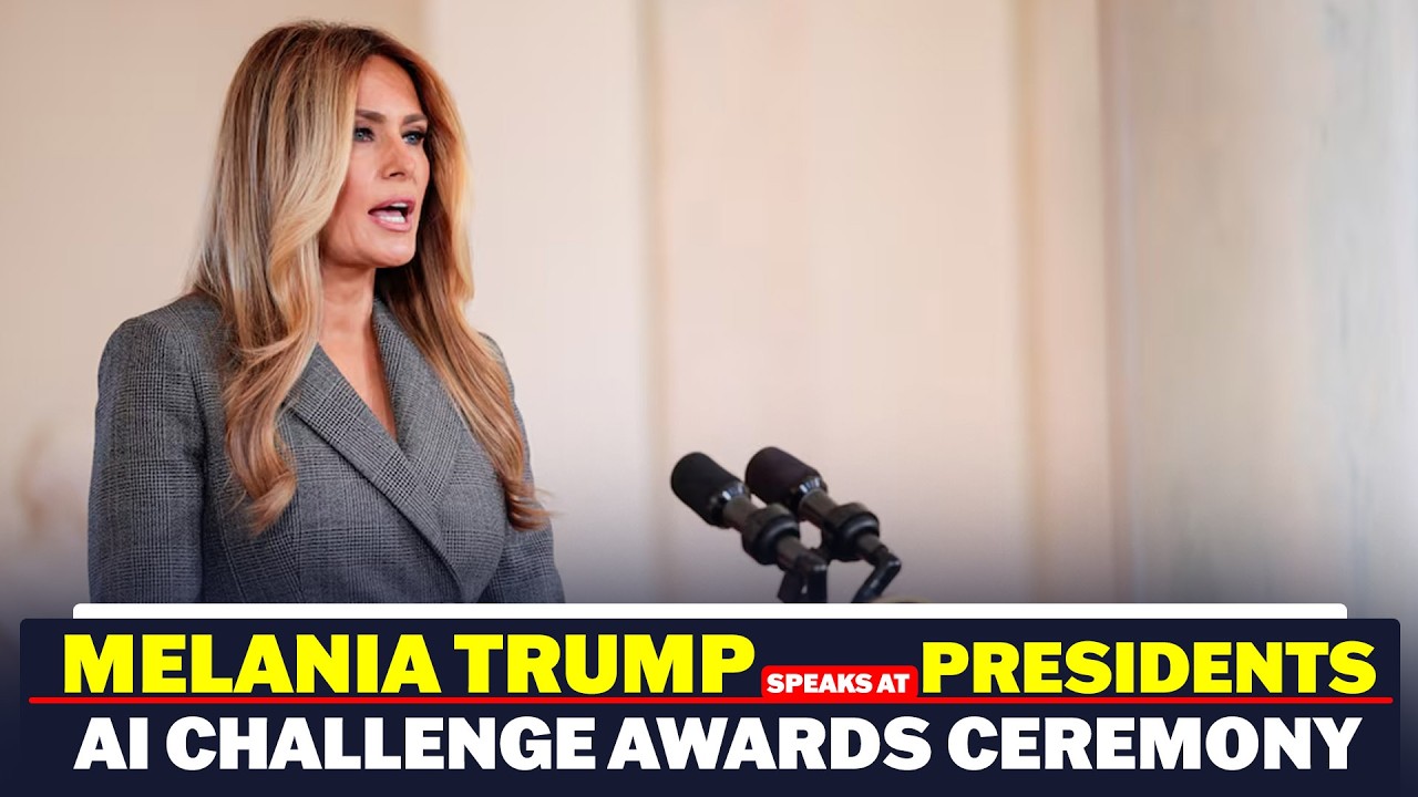 Melania Trump delivers key remarks at Presidents AI challenge awards ceremony | US NEWS