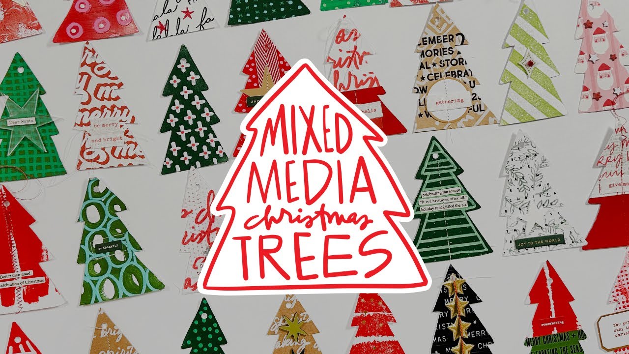 December Daily® 2024 | Mixed Media Trees Part 02