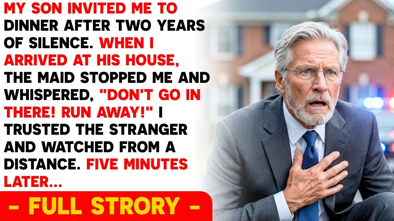 “Run Away!” My Son's Maid Shouted When I Came To His Place For Dinner After Two Years Of Silence...