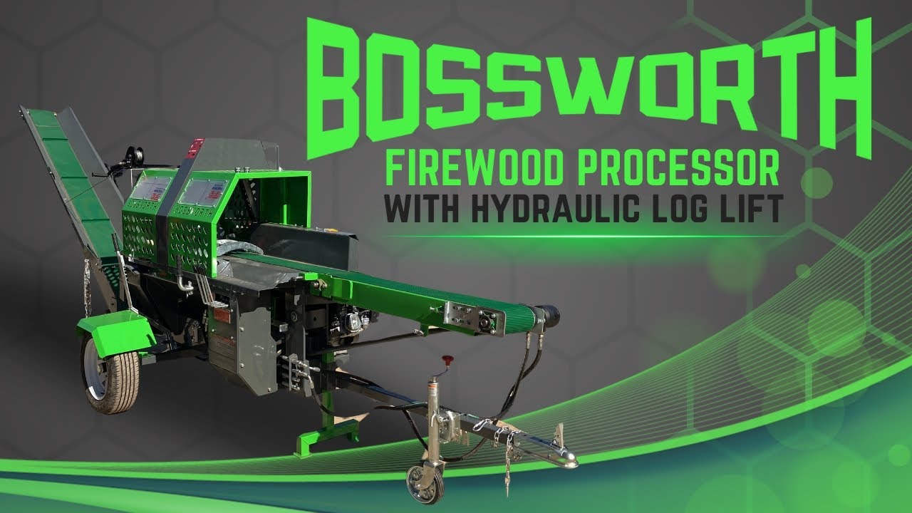 BOSSWORTH 20-TON FIREWOOD PROCESSOR – POWER & EFFICIENCY IN ACTION!