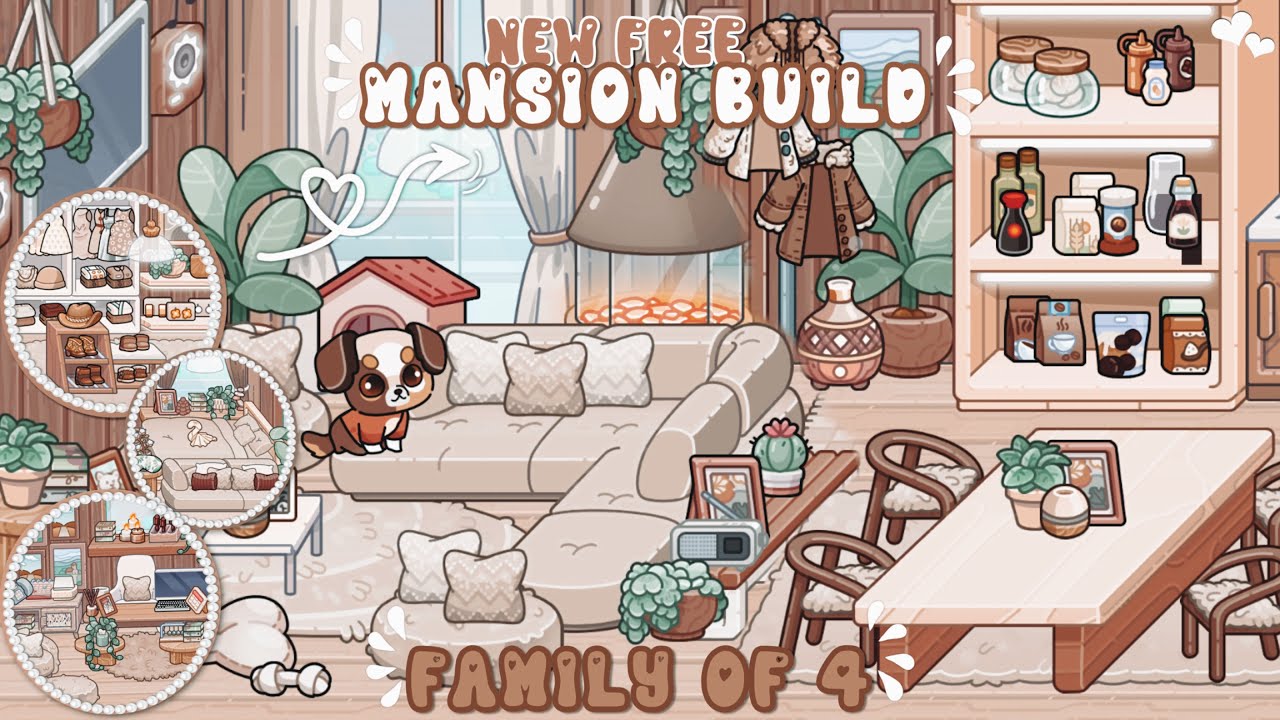 AVATAR WORLD FREE BROWN MANSION BUILD FOR FAMILY || NEW #avatarworld #pazu #avatarworldupdate 