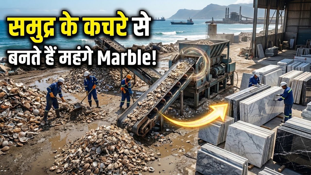 समुद्र का कचरा कैसे बनता है लग्ज़री मार्बल?
