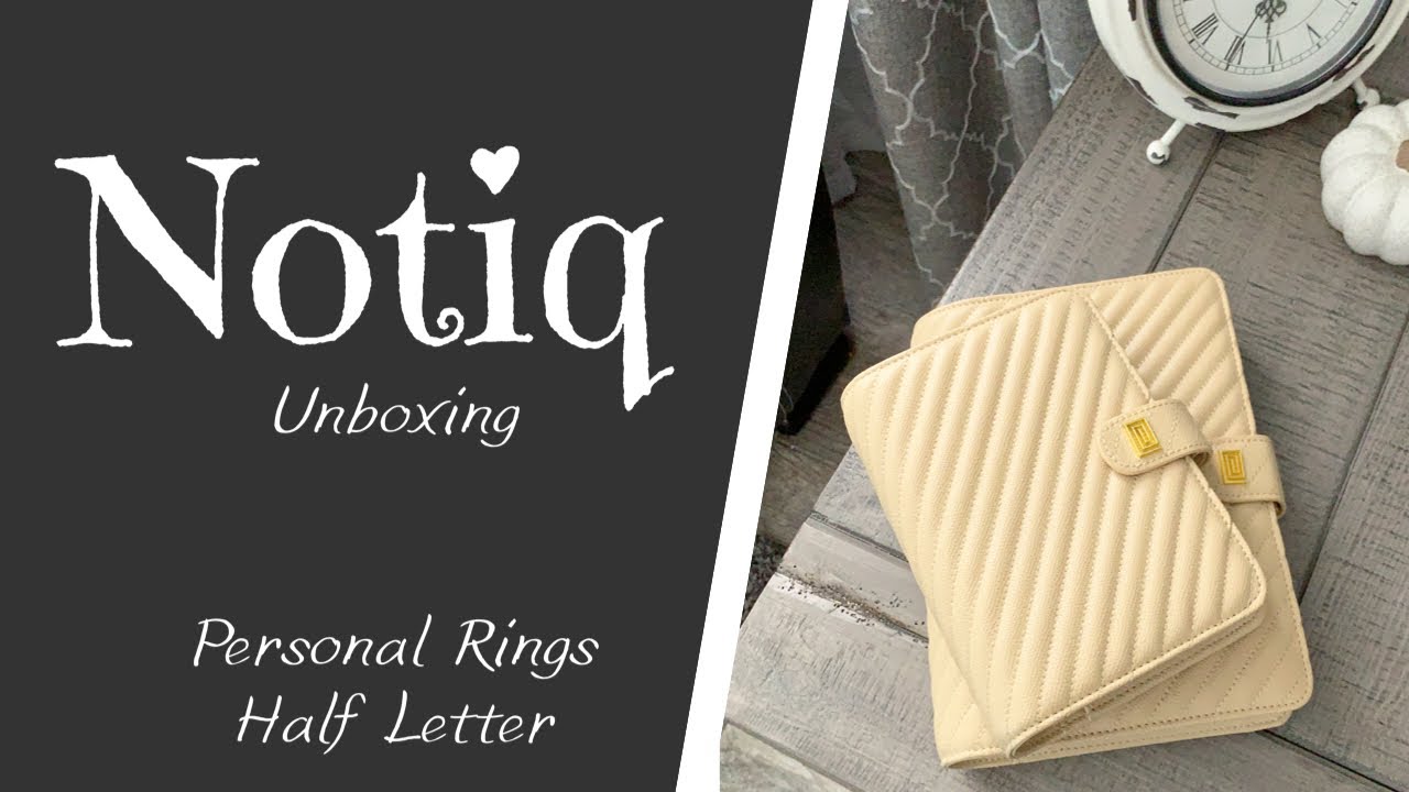 UNBOXING Notiq Bisque Personal Rings Agenda | Notiq Half Letter Cover | Notiq 2021 Cover