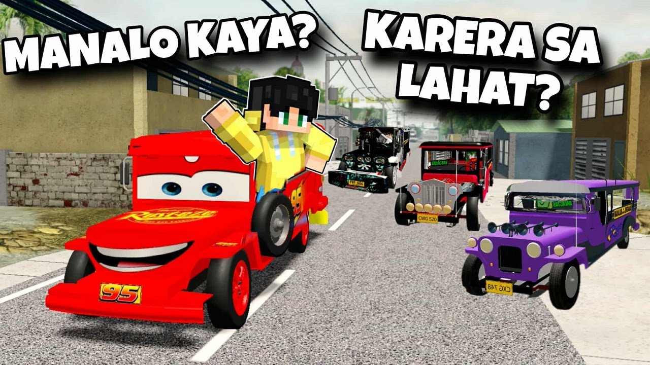 LIGHTNING McQUEEN na JEEPNEY LABAN ng KARERA sa LAHAT ng JEEPNEY sa ROBLOX