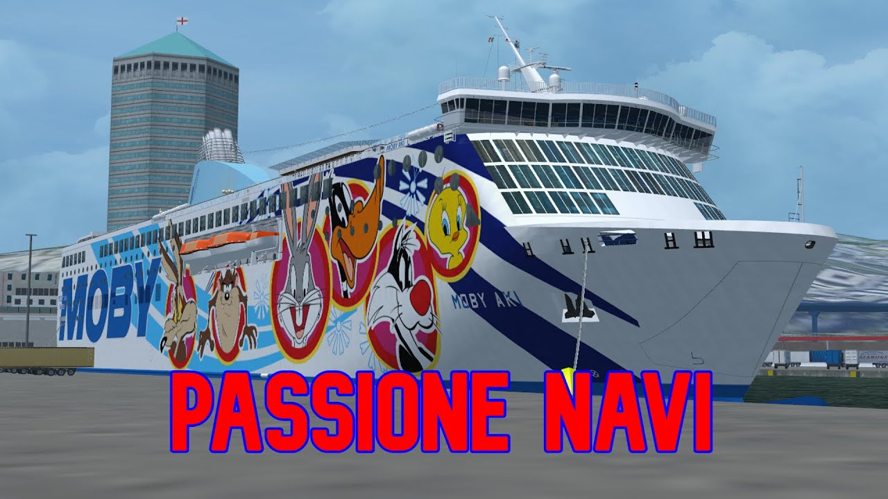 Arrivo della Moby Aki a Genova