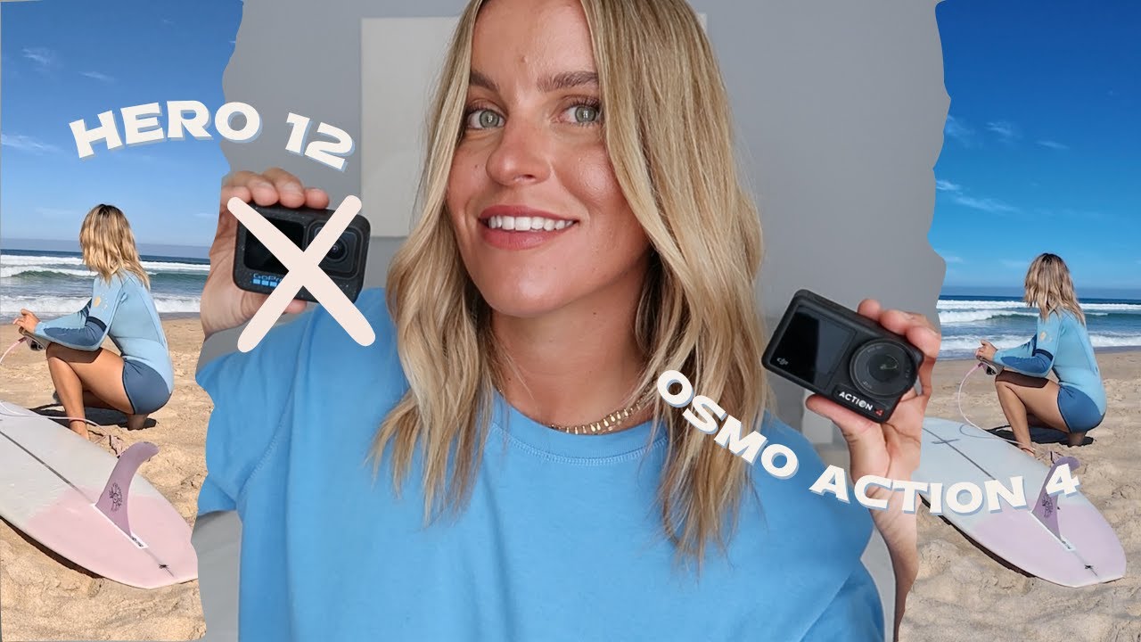 GoPro HERO 12 vs DJI OSMO Action 4 |  Side-By-Side Surf Action