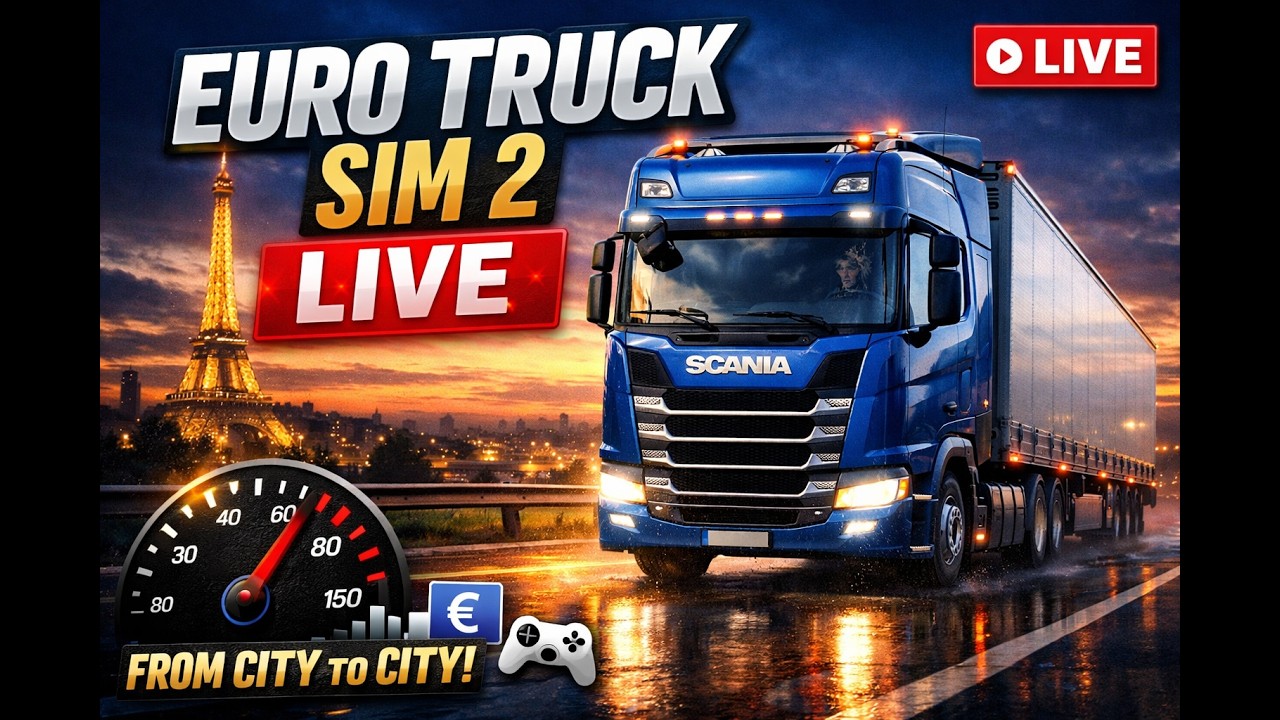 Euro Truck Sim 2 LIVE 🚛 | From City to City!