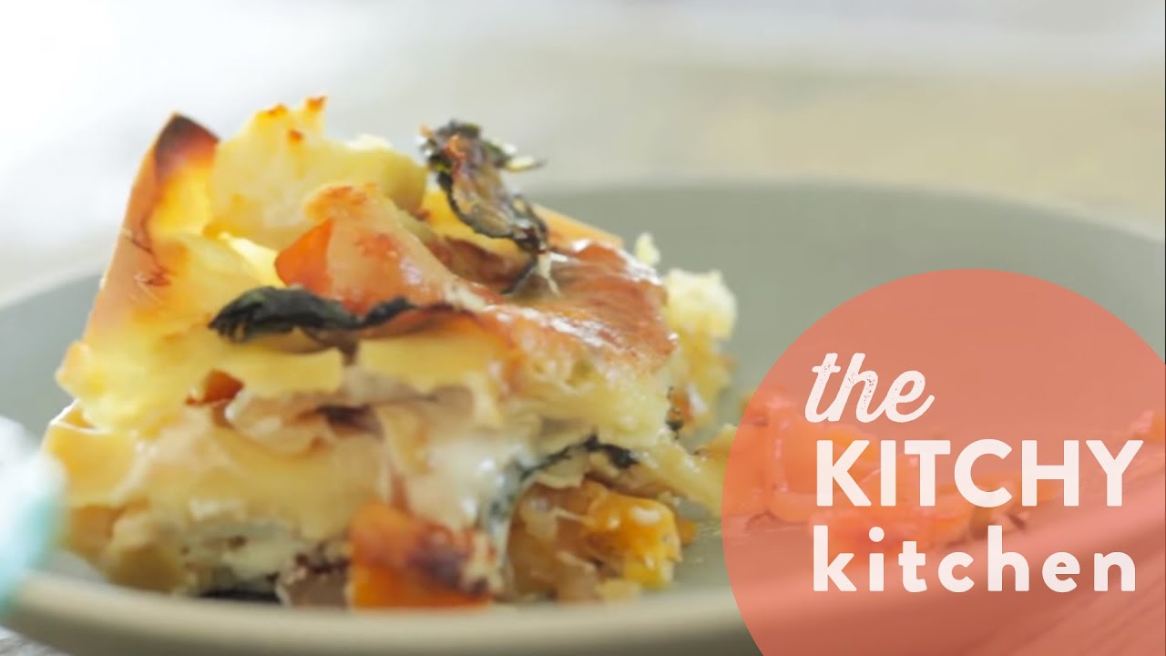 Roasted Vegetable Vegetarian Lasagna // Living Deliciously