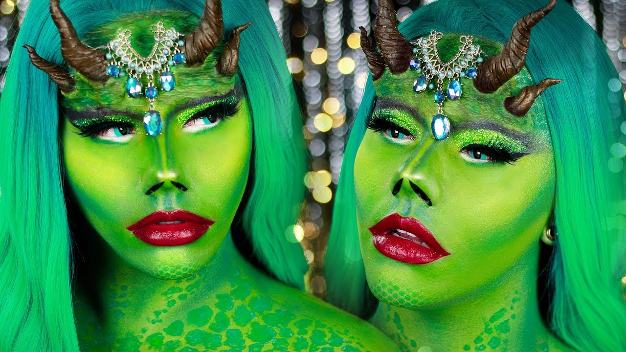 Jade Dragon Makeup Tutorial Transformation | Electra Snow