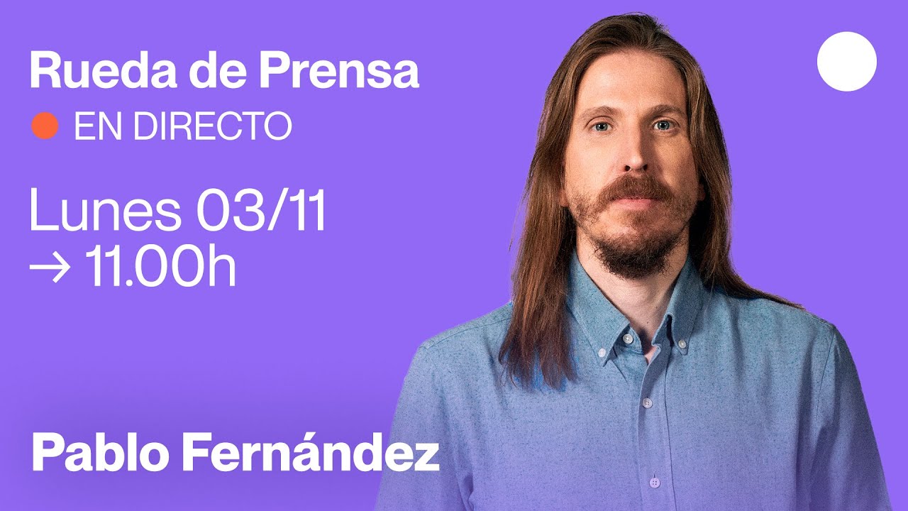 Rueda de prensa de Pablo Fern&aacute;ndez