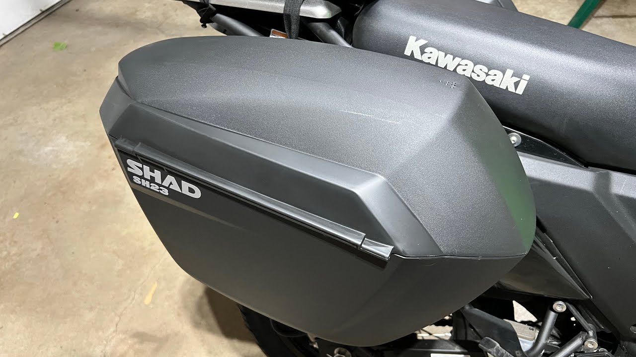 Shad SH23 Side Cases on a Gen 3 Kawasaki KLR650