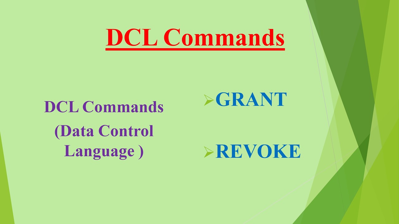 SQL DCL Commands Explained | GRANT and REVOKE with Examples