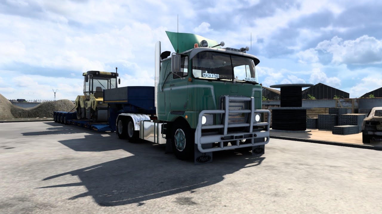 ETS2 (1.46). ProMods 2.63. Ar-Rutbah (Irak) - Mafraq (Jordanie). Mack F700. Oversize.